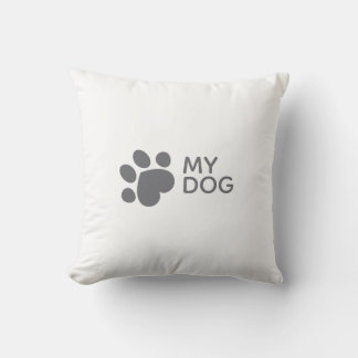 Almofada Eu amo meu Travesseiro decorativo de cachorro