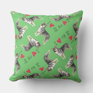 Almofada Eu amo meu Vallhund sueco