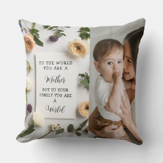 Almofada Eu Amo Minha Mãe Dia das Mães Floral Lembrança