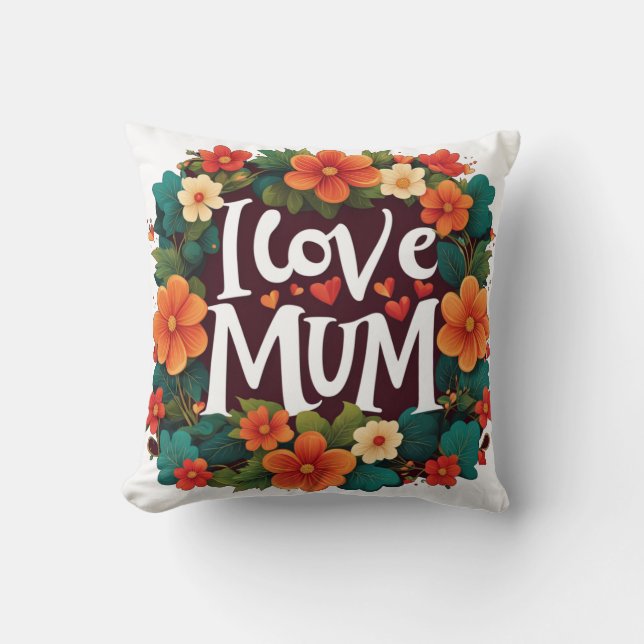 Almofada Eu amo minha mãe, eu amo minha mãe (Frente)