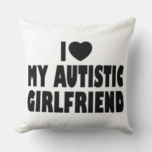 Almofada Eu Amo Minha Namorada Autista - Aceitação do Autis