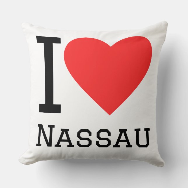Almofada Eu amo Nassau  (Frente)