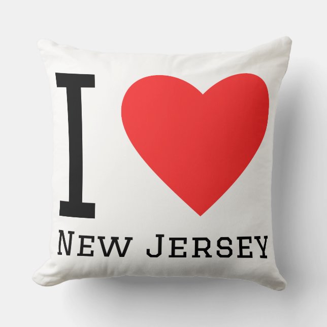 Almofada Eu amo Nova Jersey (Frente)