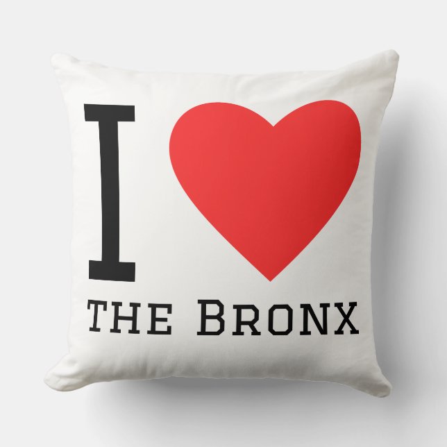 Almofada Eu amo o Bronx  (Frente)