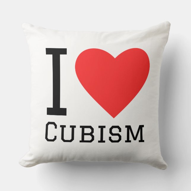 Almofada Eu amo o cubismo (Frente)