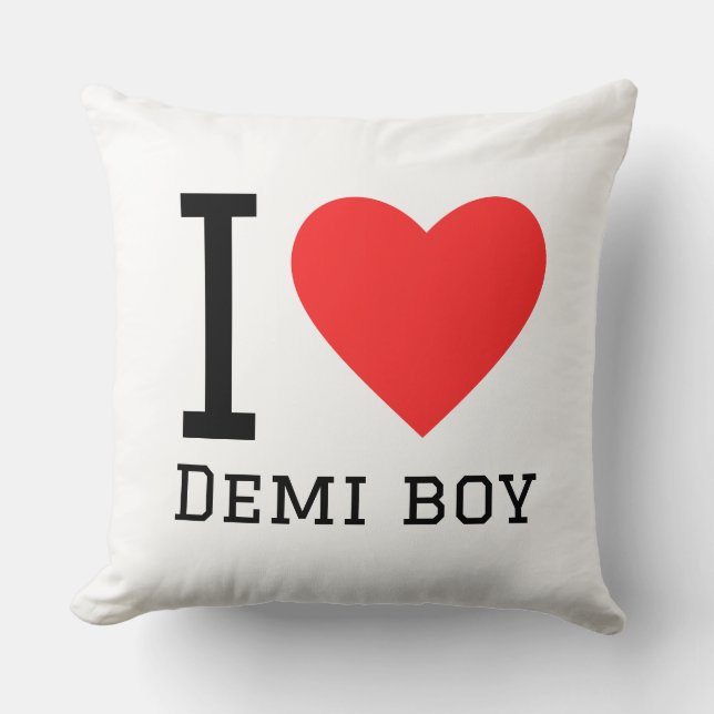 Almofada Eu amo o Demi boy (Frente)