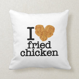 Almofada Eu amo o frango frito