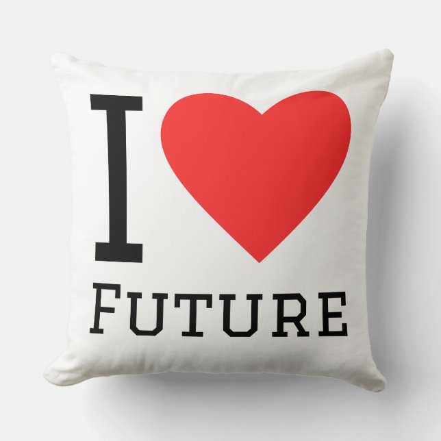 Almofada Eu amo o futuro (Frente)