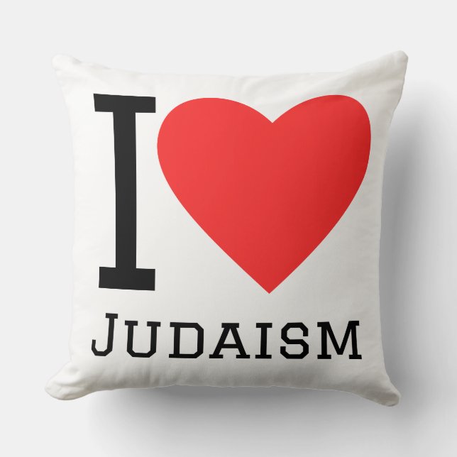 Almofada Eu amo o judaísmo  (Frente)