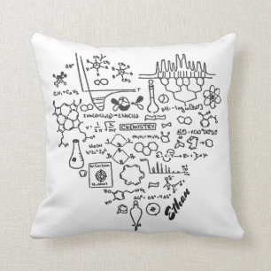 Almofada Eu amo o presente personalizado químico da quími