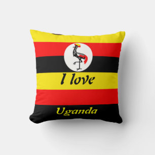 Almofada Eu amo o travesseiro americano do mojo de Uganda