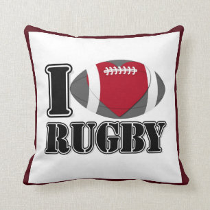 Almofada Eu amo o travesseiro do rugby