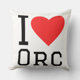Almofada Eu amo orcs