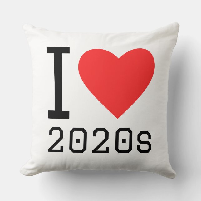 Almofada Eu amo os anos 2020 (Frente)