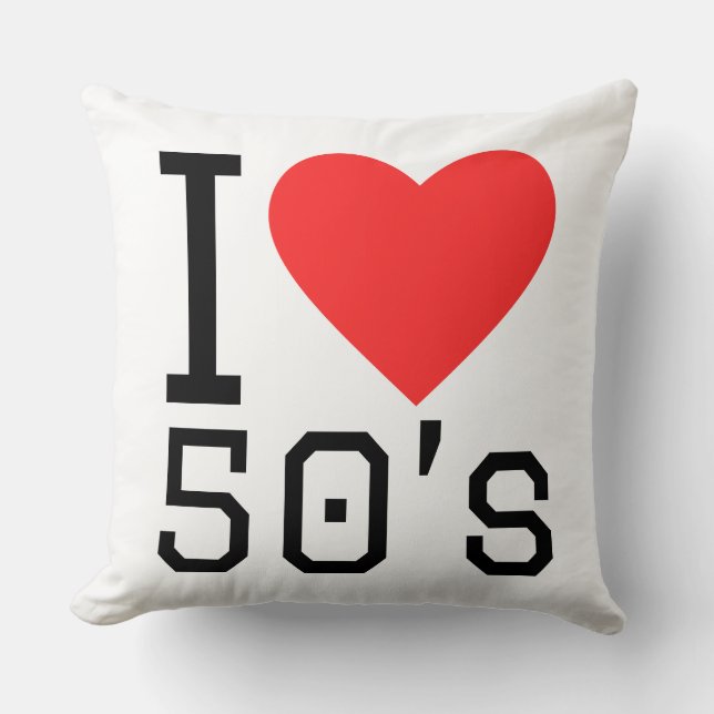 Almofada Eu amo os anos 50 (Frente)