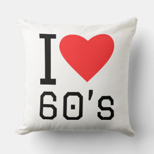 Almofada Eu amo os anos 60