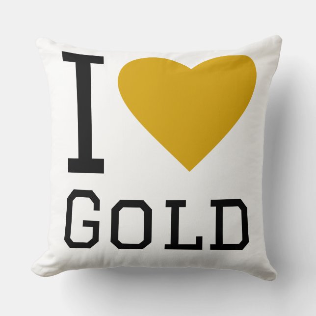 Almofada Eu amo ouro (Frente)