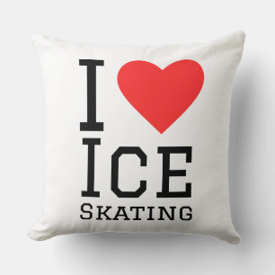 Almofada Eu amo patinação no gelo