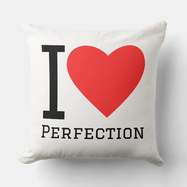 Almofada Eu amo perfeição (Frente)