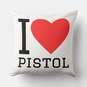 Almofada Eu amo pistola