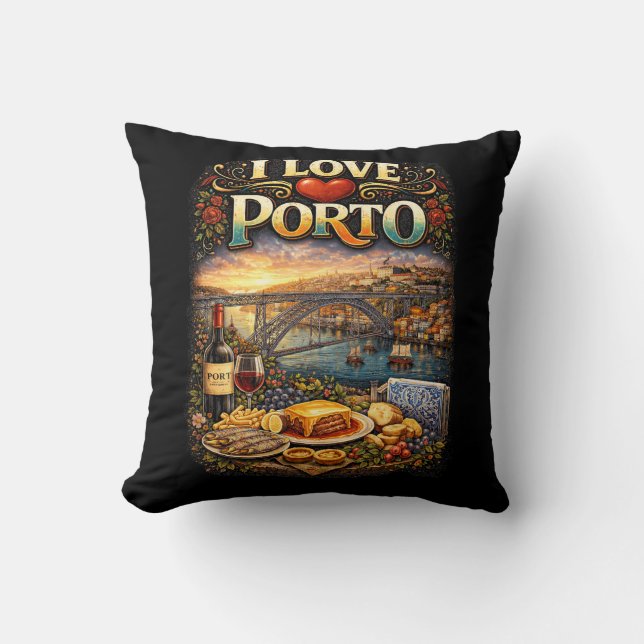 Almofada Eu Amo Porto (Frente)