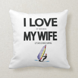 Almofada Eu Amo Quando Minha Esposa Me Deixa Navegar
