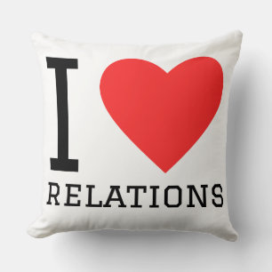 Almofada Eu amo relações