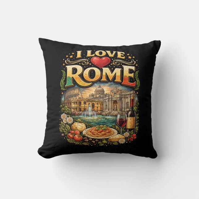 Almofada Eu Amo Roma (Frente)