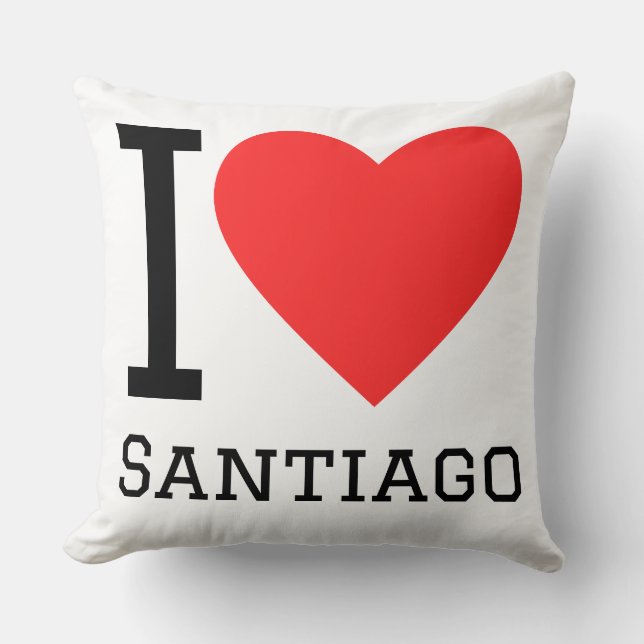 Almofada Eu amo Santiago  (Frente)