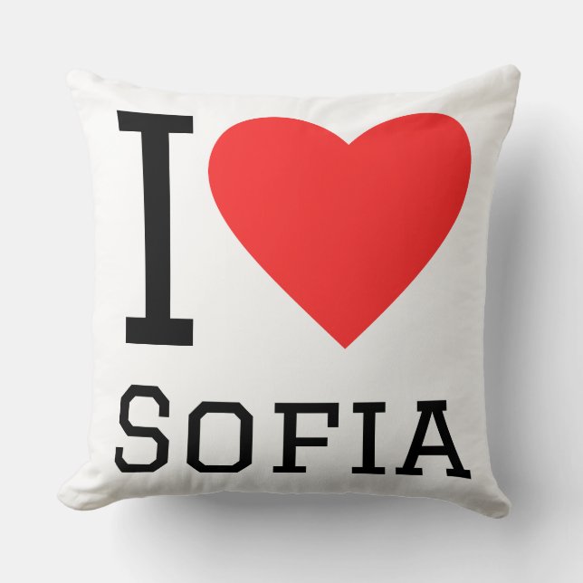 Almofada Eu amo Sófia  (Frente)