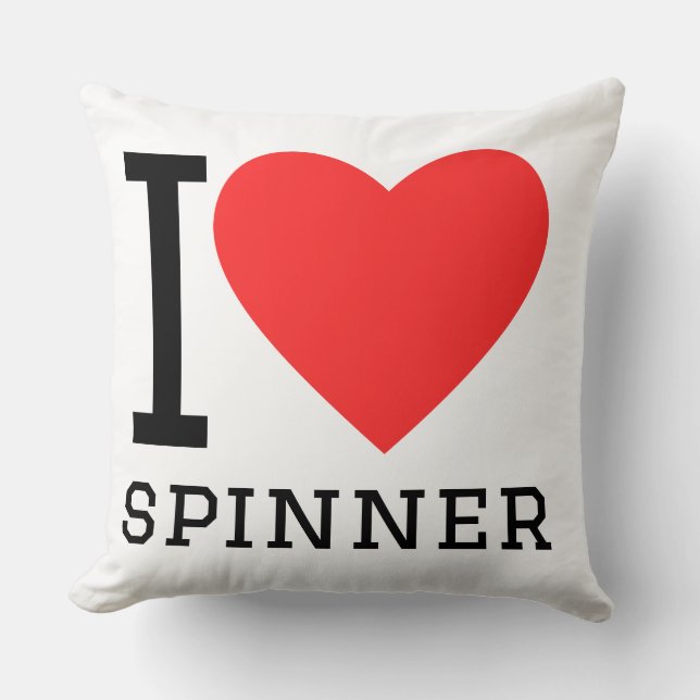 Almofada Eu amo spinner (Frente)