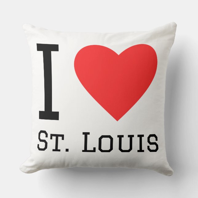 Almofada Eu amo St. Louis (Frente)