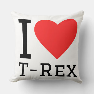 Almofada Eu amo T rex