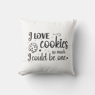 Almofada Eu amo tanto biscoitos, eu poderia ser um