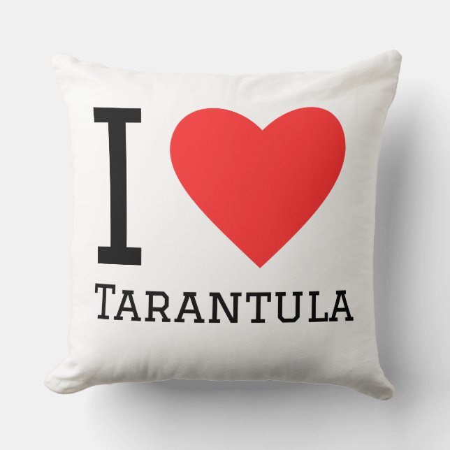 Almofada Eu amo tarântula  (Frente)