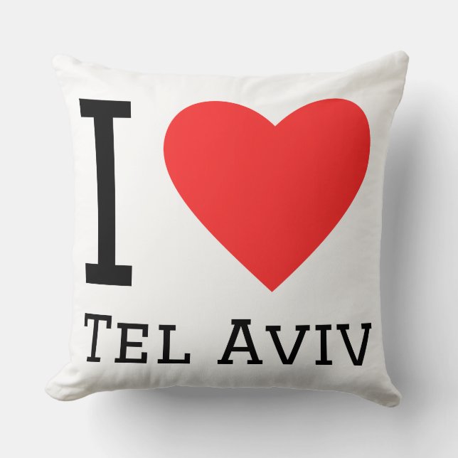 Almofada Eu amo Tel Aviv (Frente)