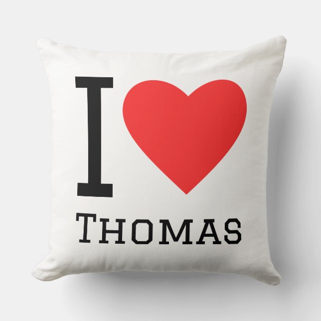 Almofada Eu amo Thomas (Frente)