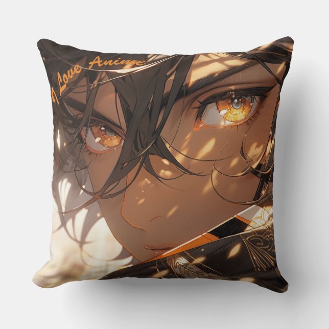 Almofada Eu Amo Travesseiro decorativo De Anime (Frente)
