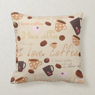 Almofada Eu amo travesseiros do café