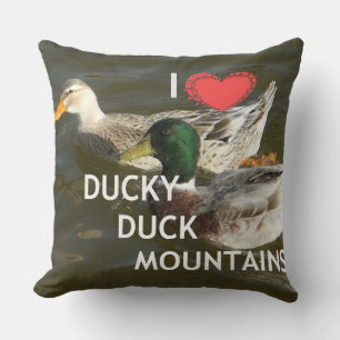Almofada Eu amo Travesseiros Duck Duck Mountain
