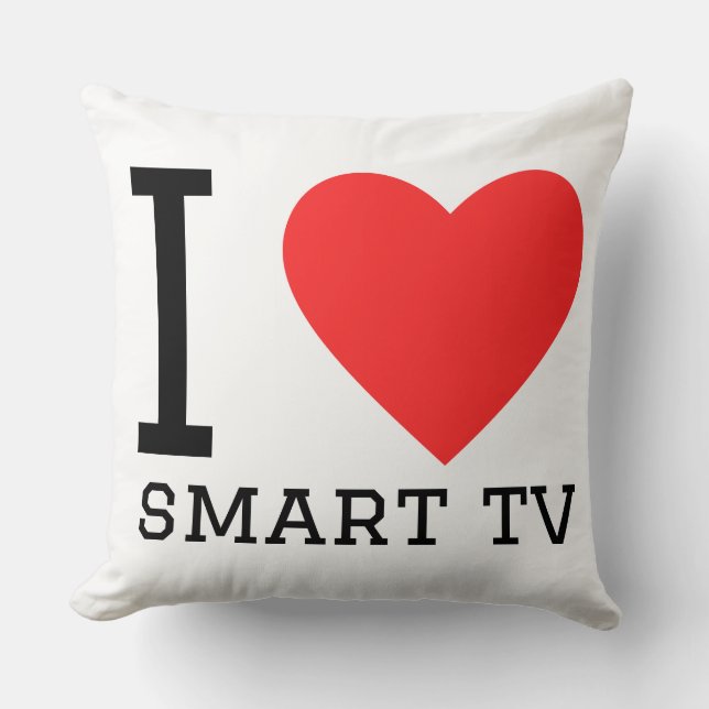 Almofada Eu amo tv inteligente (Frente)