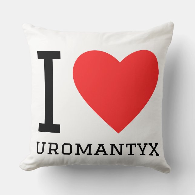 Almofada Eu amo uromantyx  (Frente)