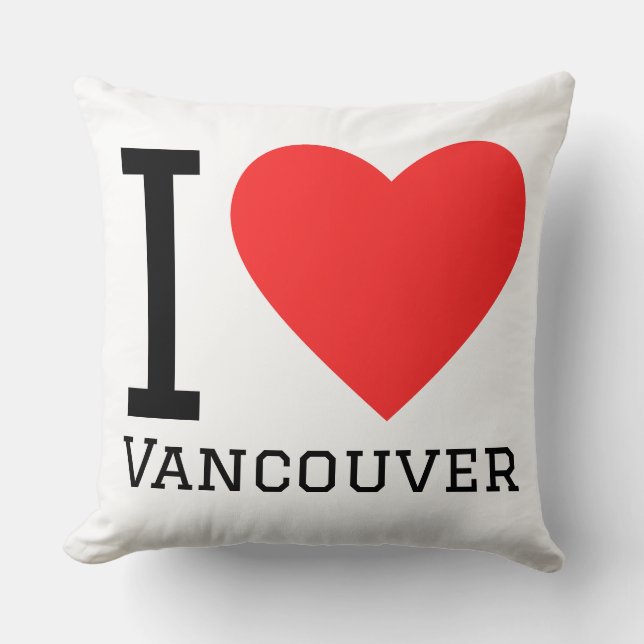 Almofada Eu amo vancouver (Frente)