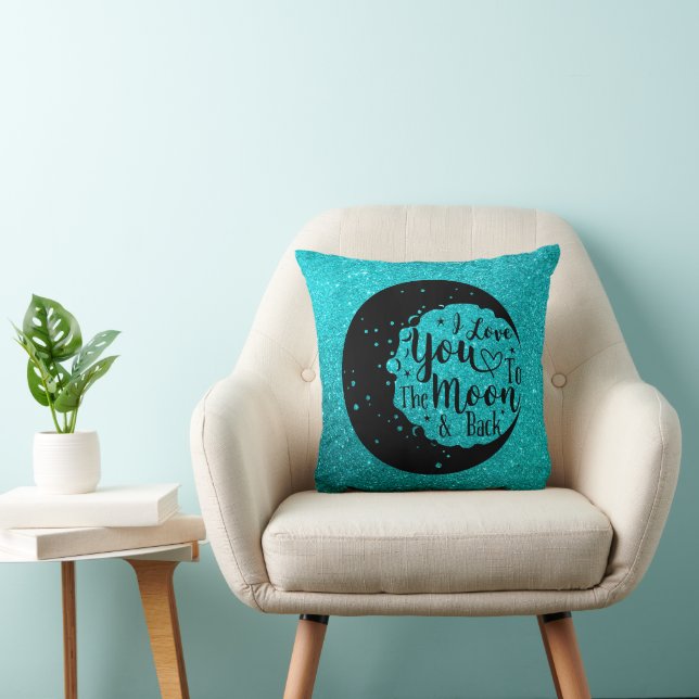 Almofada Eu amo você até a lua e de volta (Cadeira)
