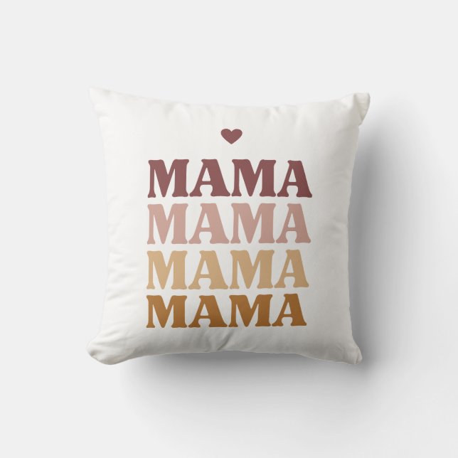 Almofada Eu Amo Você Mamãe, Presente do Dia das Mães, Prese (Frente)