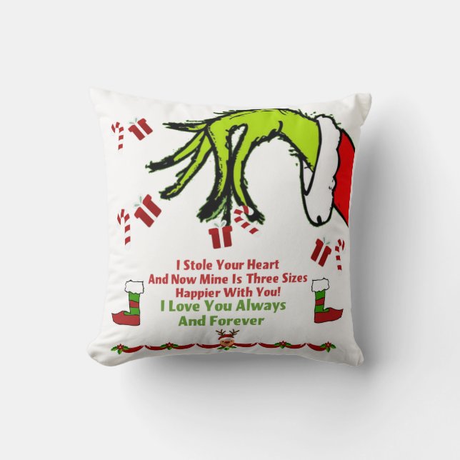 Almofada Eu amo você sempre e para sempre (Frente)