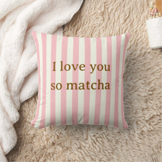 Almofada Eu Amo Você Tanto Matcha Travesseiro Rosa Fofo