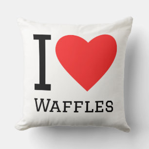 Almofada Eu amo waffles