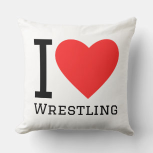 Almofada Eu amo wrestling