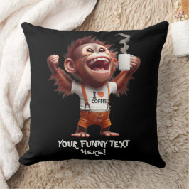 Almofada Eu coração café